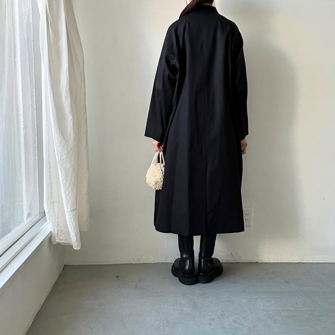 atelier naruse フォーマルコットンスタンドカラーコート size2