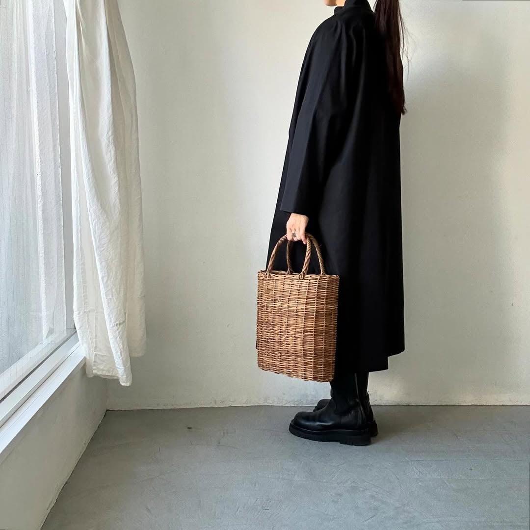 atelier naruse フォーマルコットンスタンドカラーコート size2
