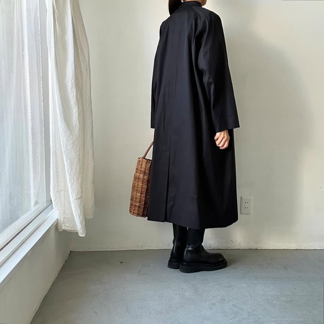 atelier naruse フォーマルコットンスタンドカラーコート size2
