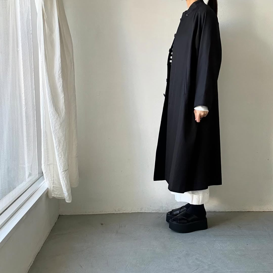 atelier naruse フォーマルコットンスタンドカラーコート size2