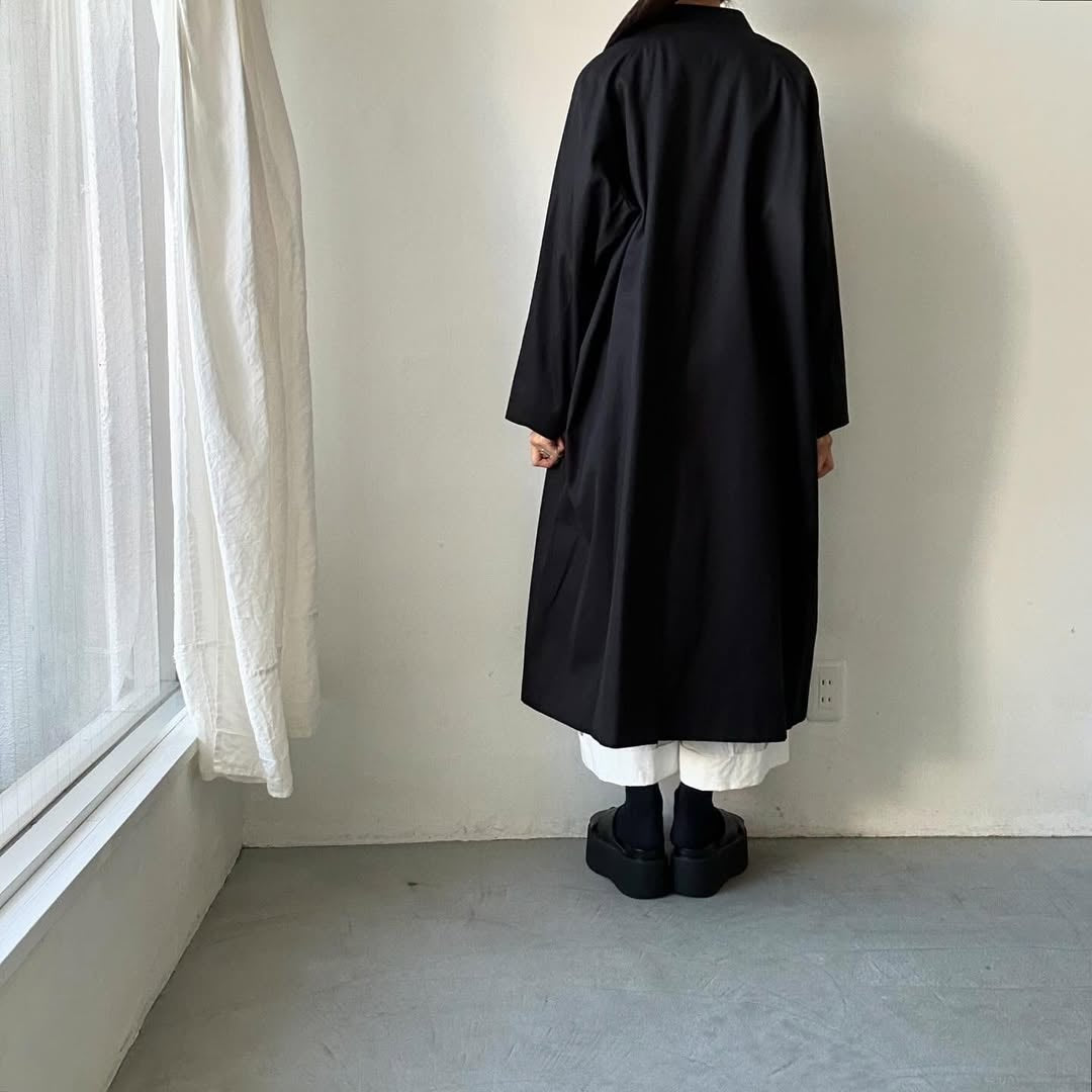 atelier naruse フォーマルコットンスタンドカラーコート size2