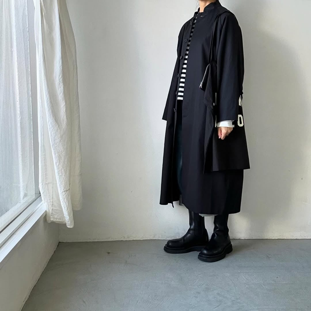atelier naruse フォーマルコットンスタンドカラーコート size2
