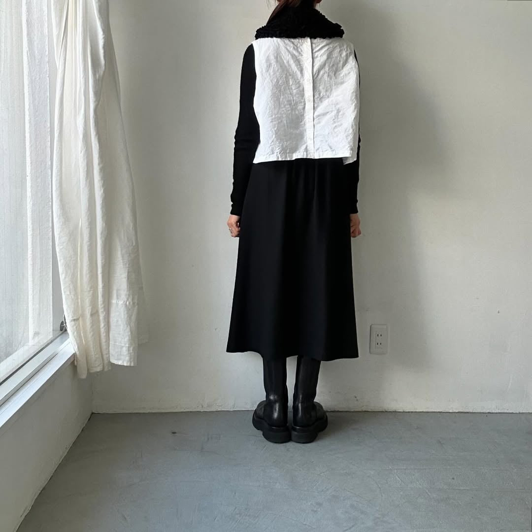 R&D.M.Co コットンウールフリルカラー