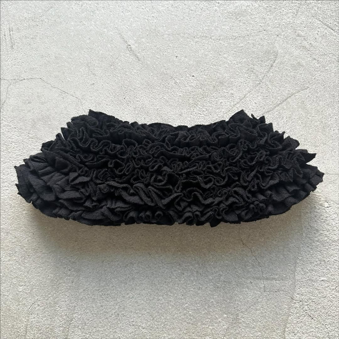 R&D.M.Co コットンウールフリルカラー