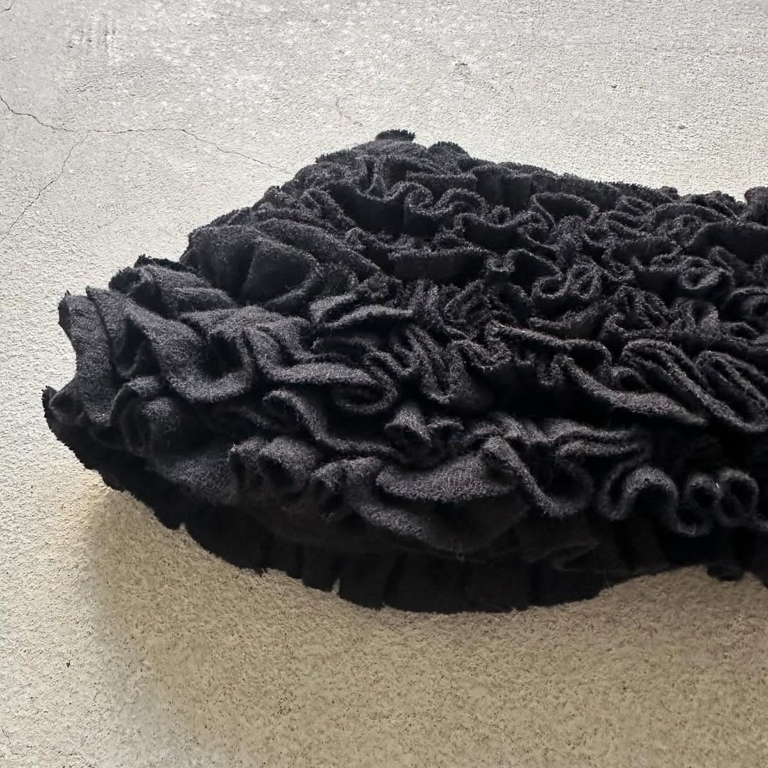 R&D.M.Co コットンウールフリルカラー