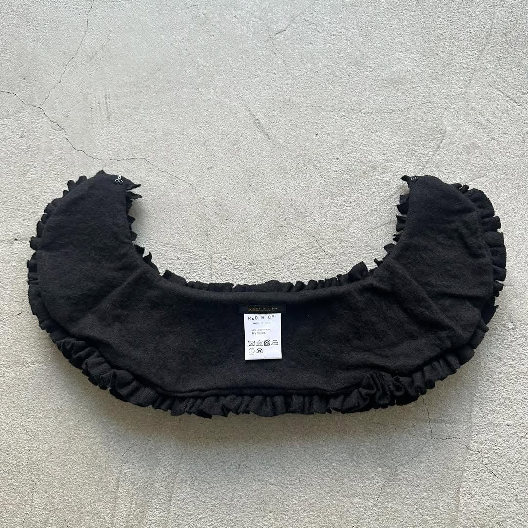 R&D.M.Co コットンウールフリルカラー