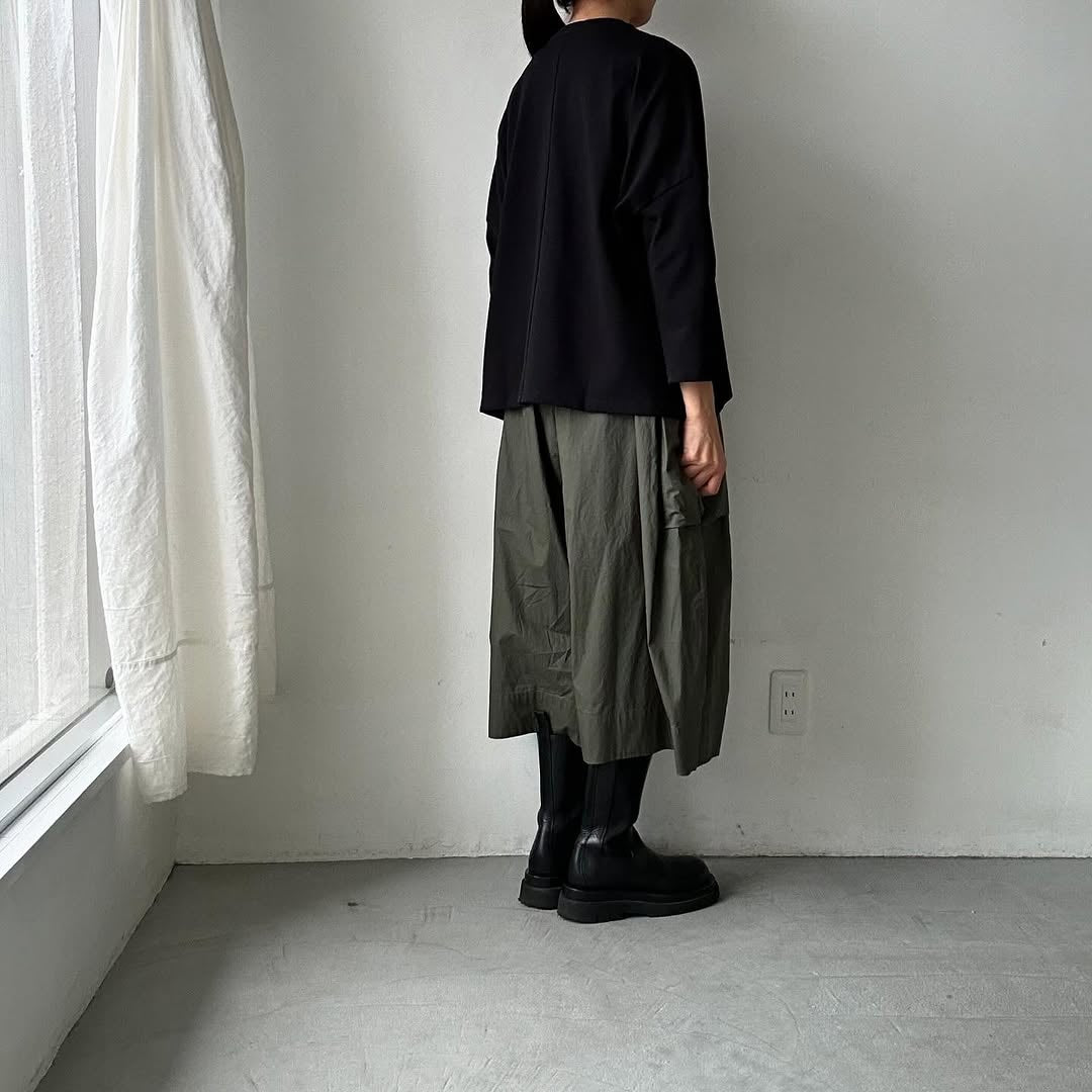 Linenya スナップボタンカーディガン