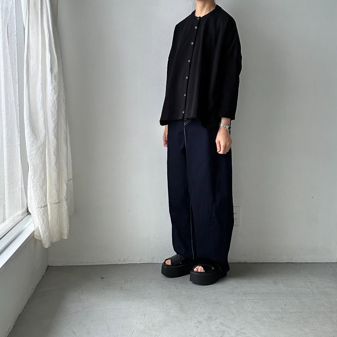 Linenya スナップボタンカーディガン