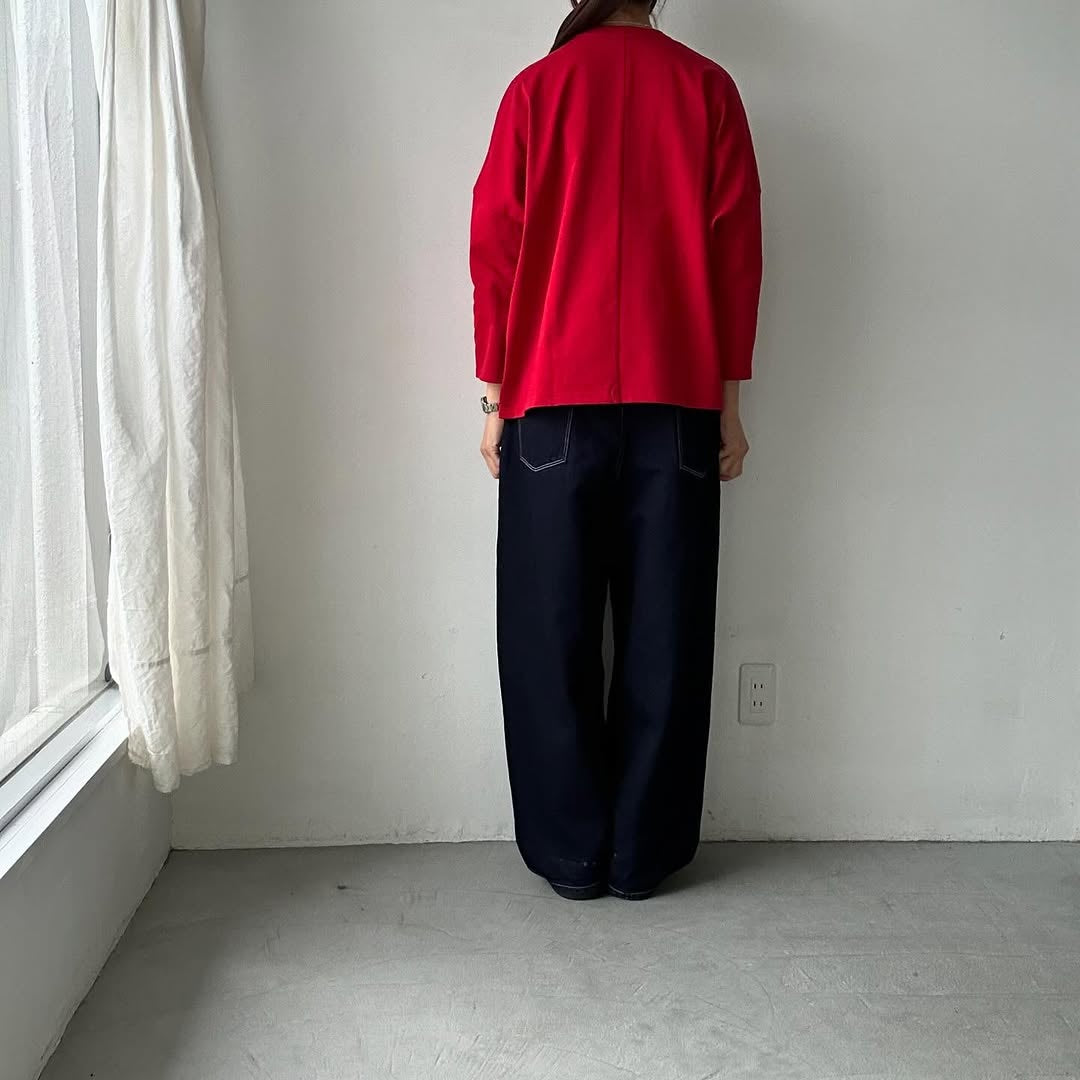 Linenya スナップボタンカーディガン