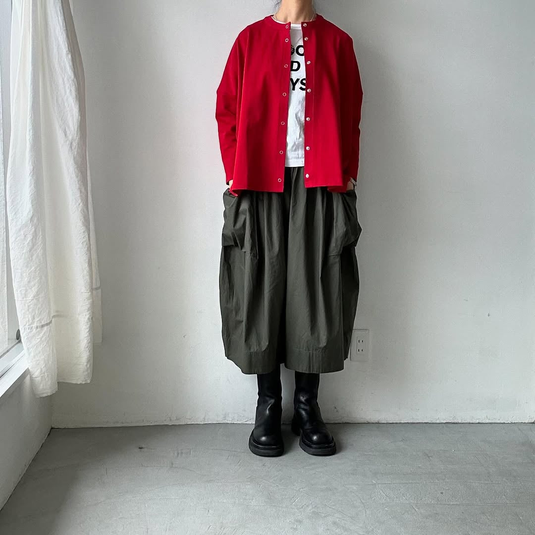 Linenya スナップボタンカーディガン