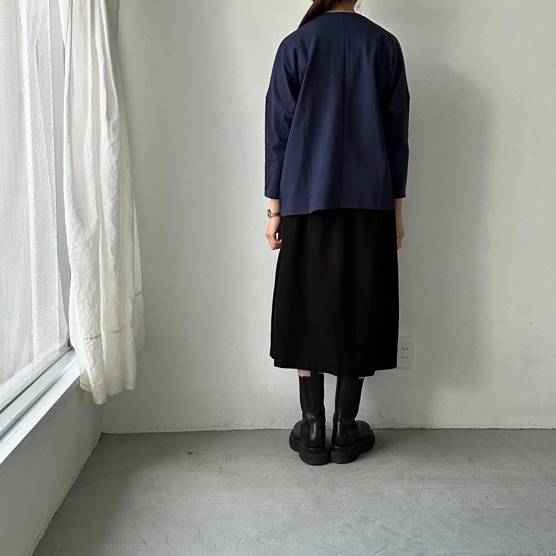 Linenya スナップボタンカーディガン