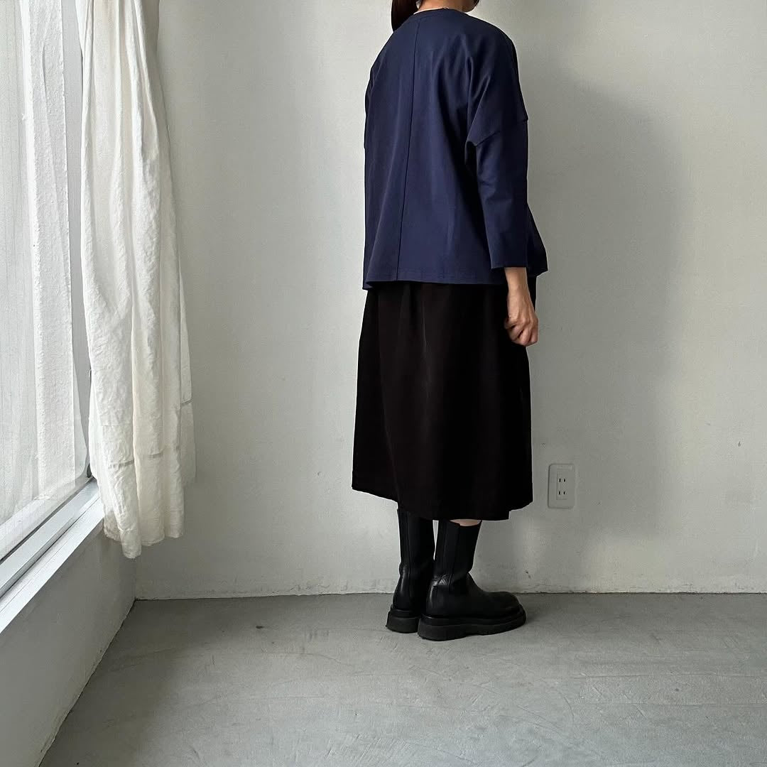 Linenya スナップボタンカーディガン