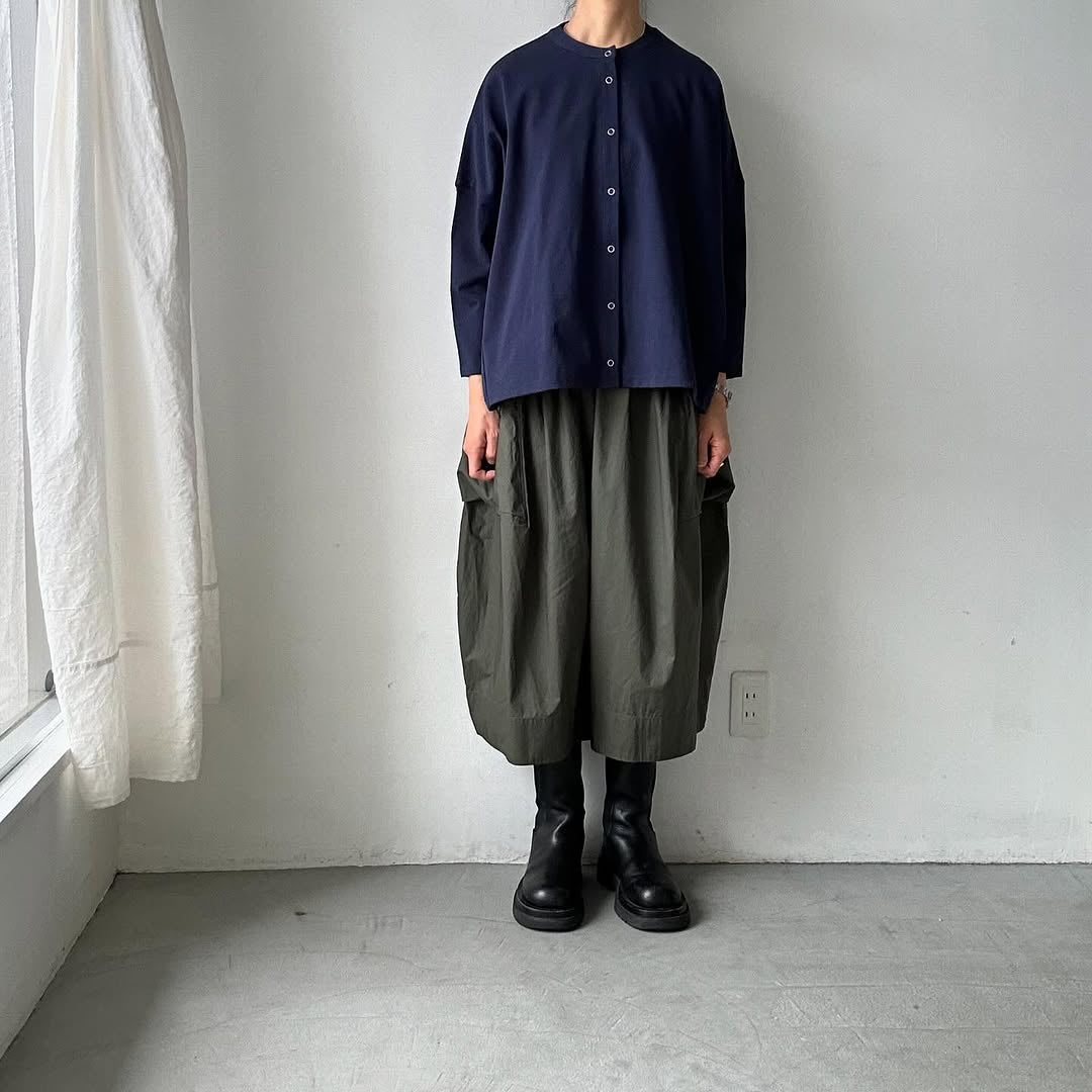 Linenya スナップボタンカーディガン