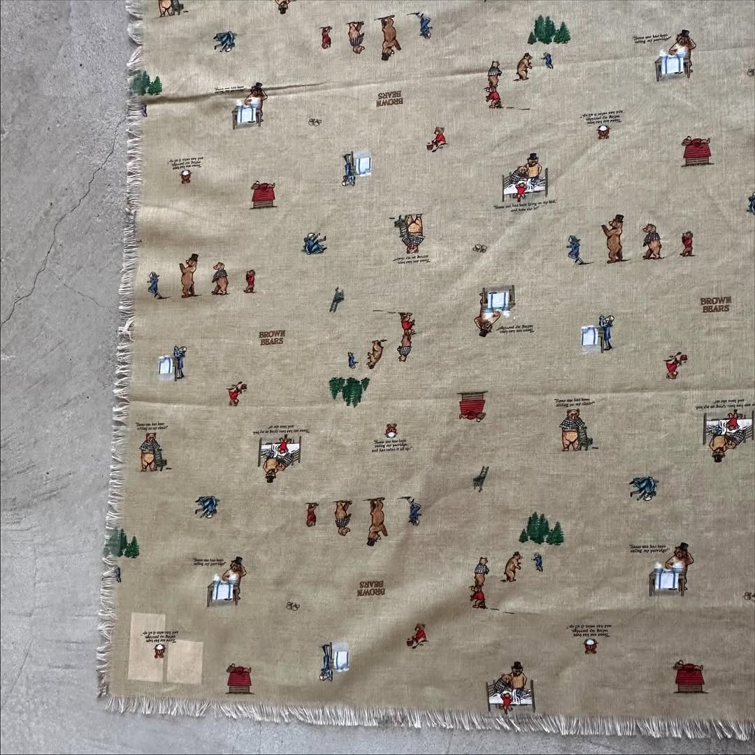 R&D.M.Co ブラウンベアーズガーゼショール