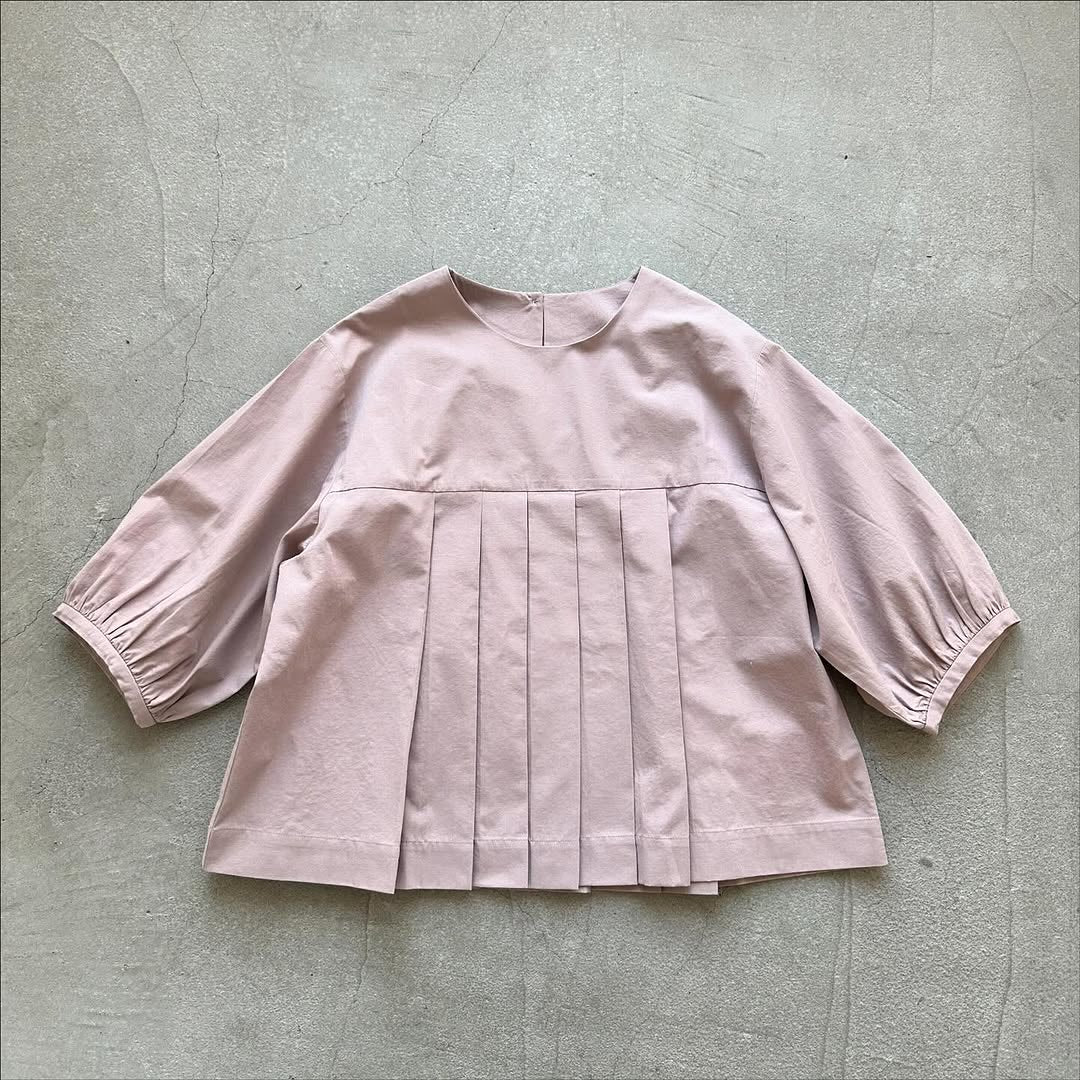 cion コットンタックブラウス