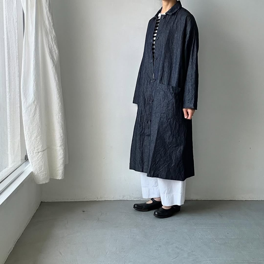 jujudhau デッドストックデニムワークコート
