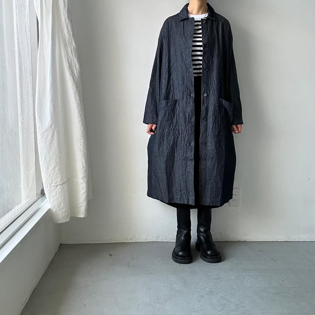 jujudhau デッドストックデニムワークコート