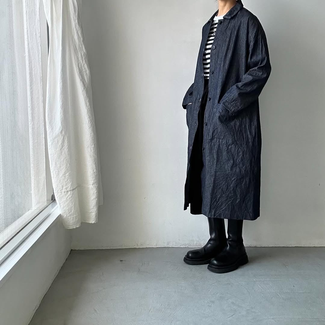 jujudhau デッドストックデニムワークコート