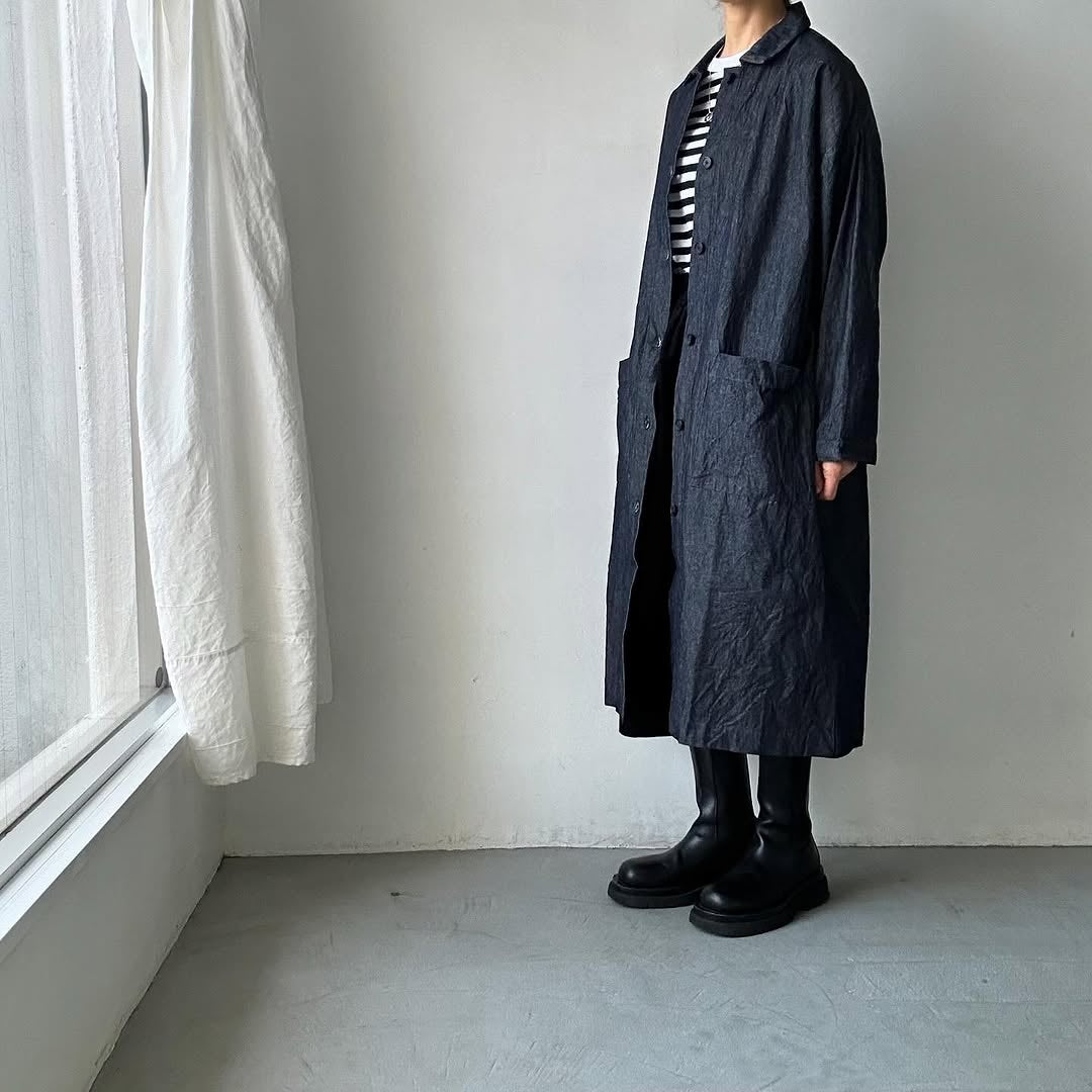 jujudhau デッドストックデニムワークコート