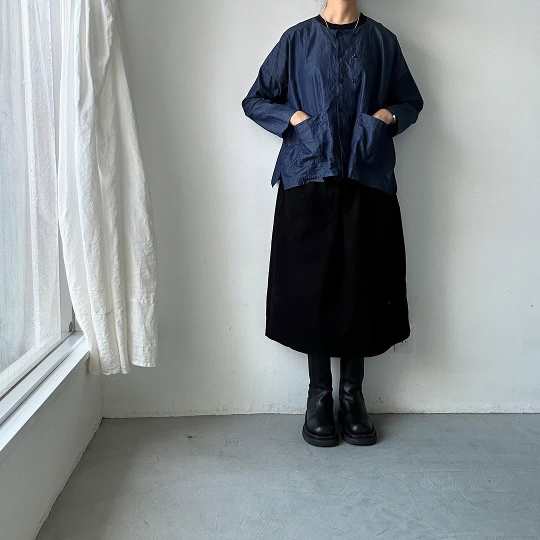 jujudhau デッドストックデニムダブルボタンシャツ
