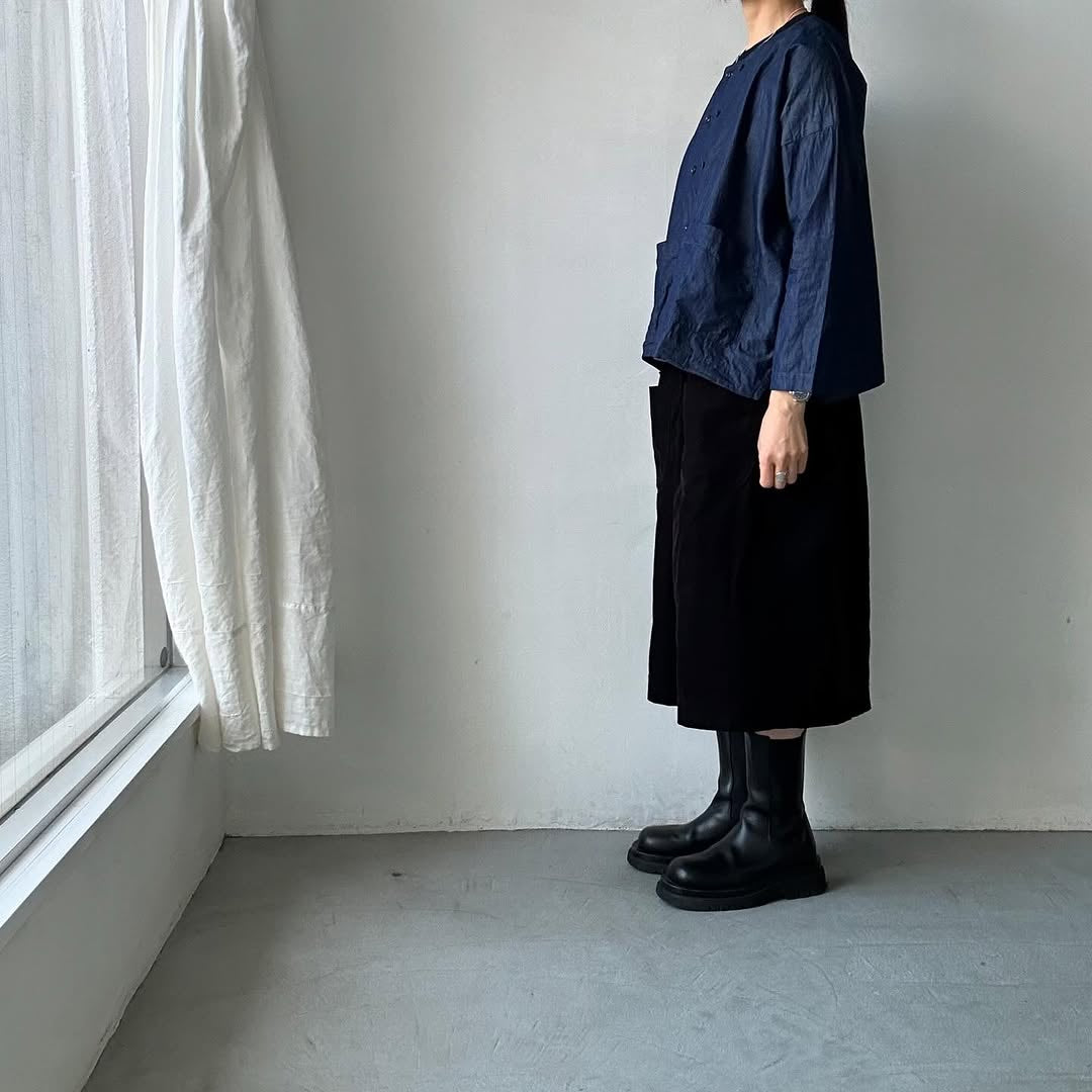 jujudhau デッドストックデニムダブルボタンシャツ