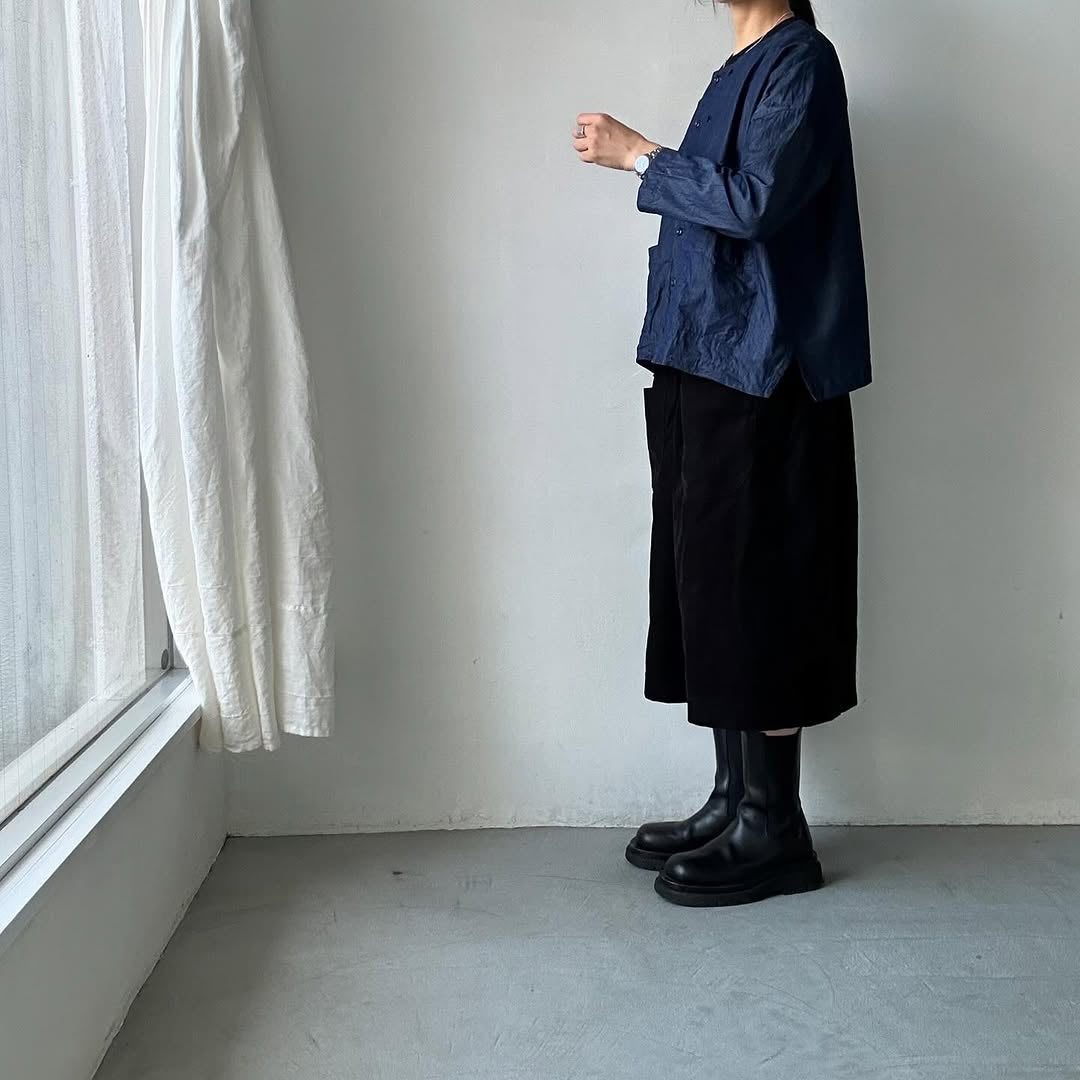 jujudhau デッドストックデニムダブルボタンシャツ