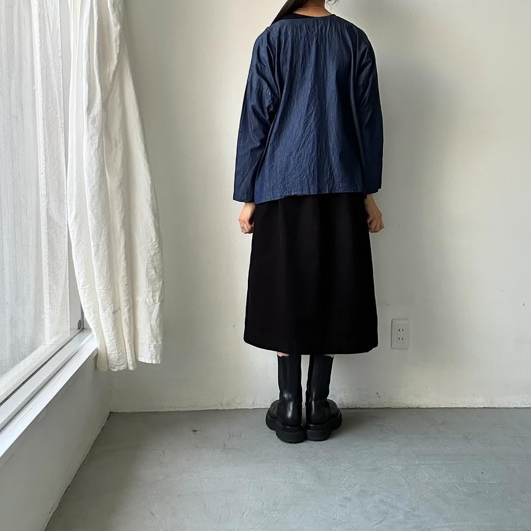 jujudhau デッドストックデニムダブルボタンシャツ