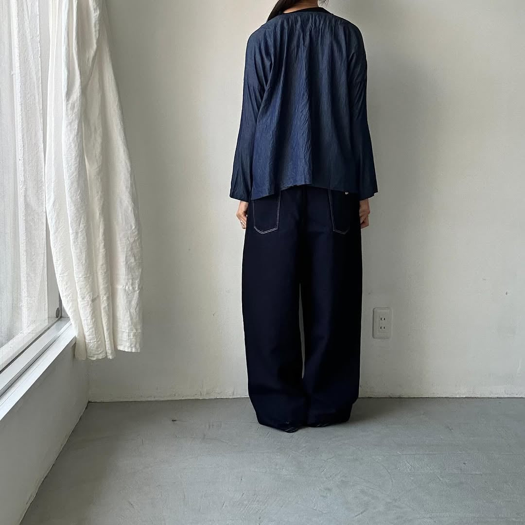 jujudhau デッドストックデニムダブルボタンシャツ