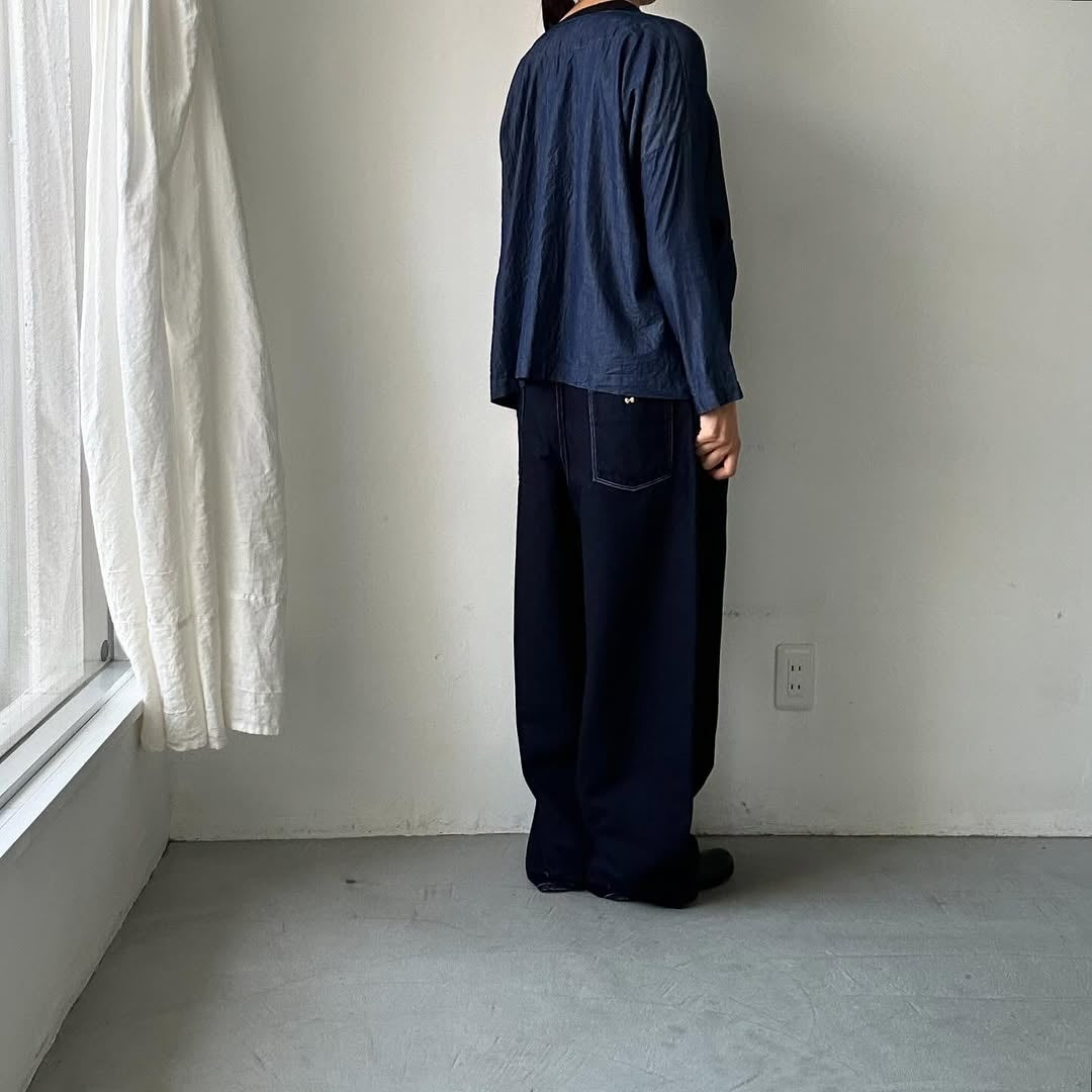 jujudhau デッドストックデニムダブルボタンシャツ