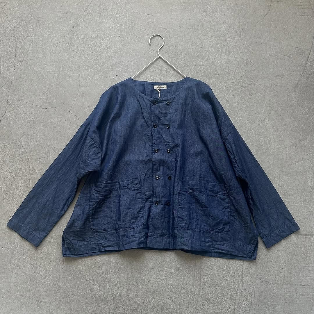 jujudhau デッドストックデニムダブルボタンシャツ