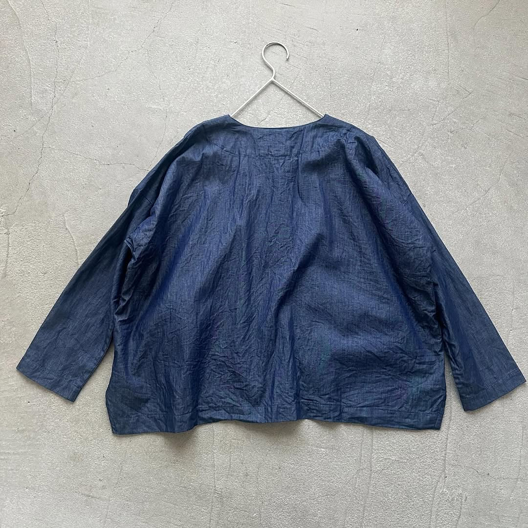 jujudhau デッドストックデニムダブルボタンシャツ