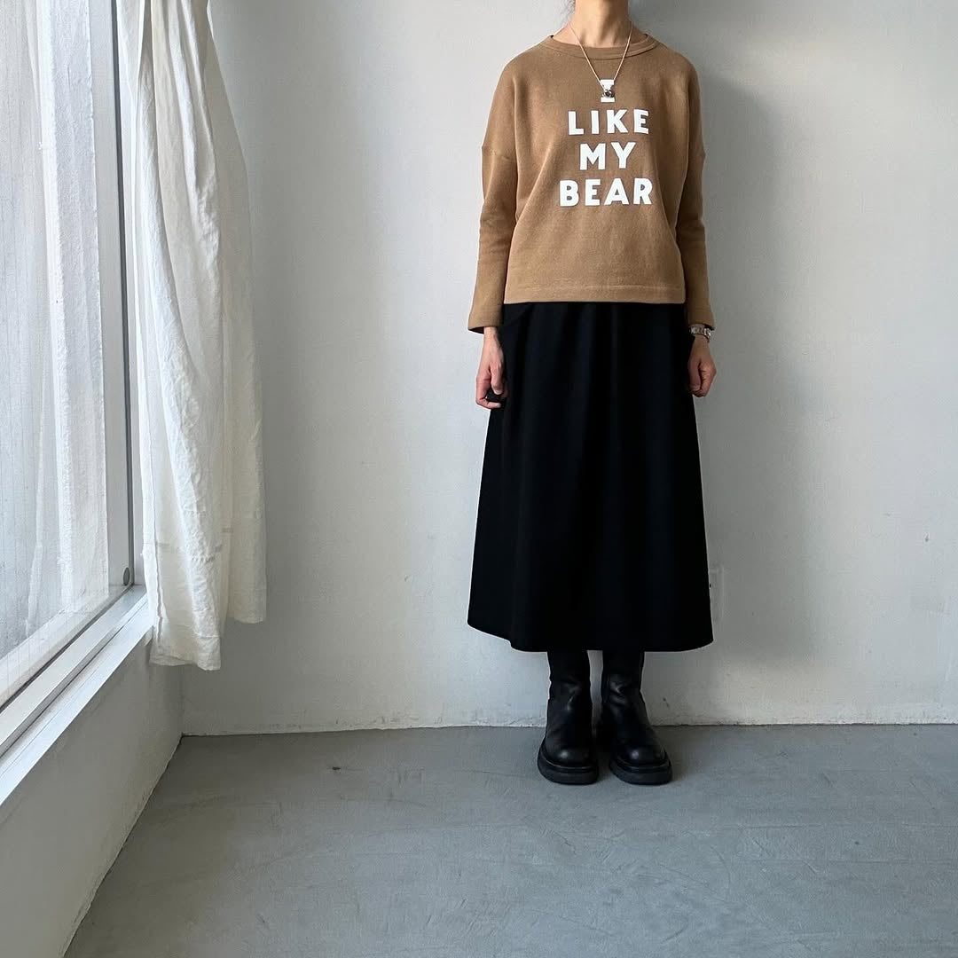R&D.M.Co 裏起毛ドロップショルダー