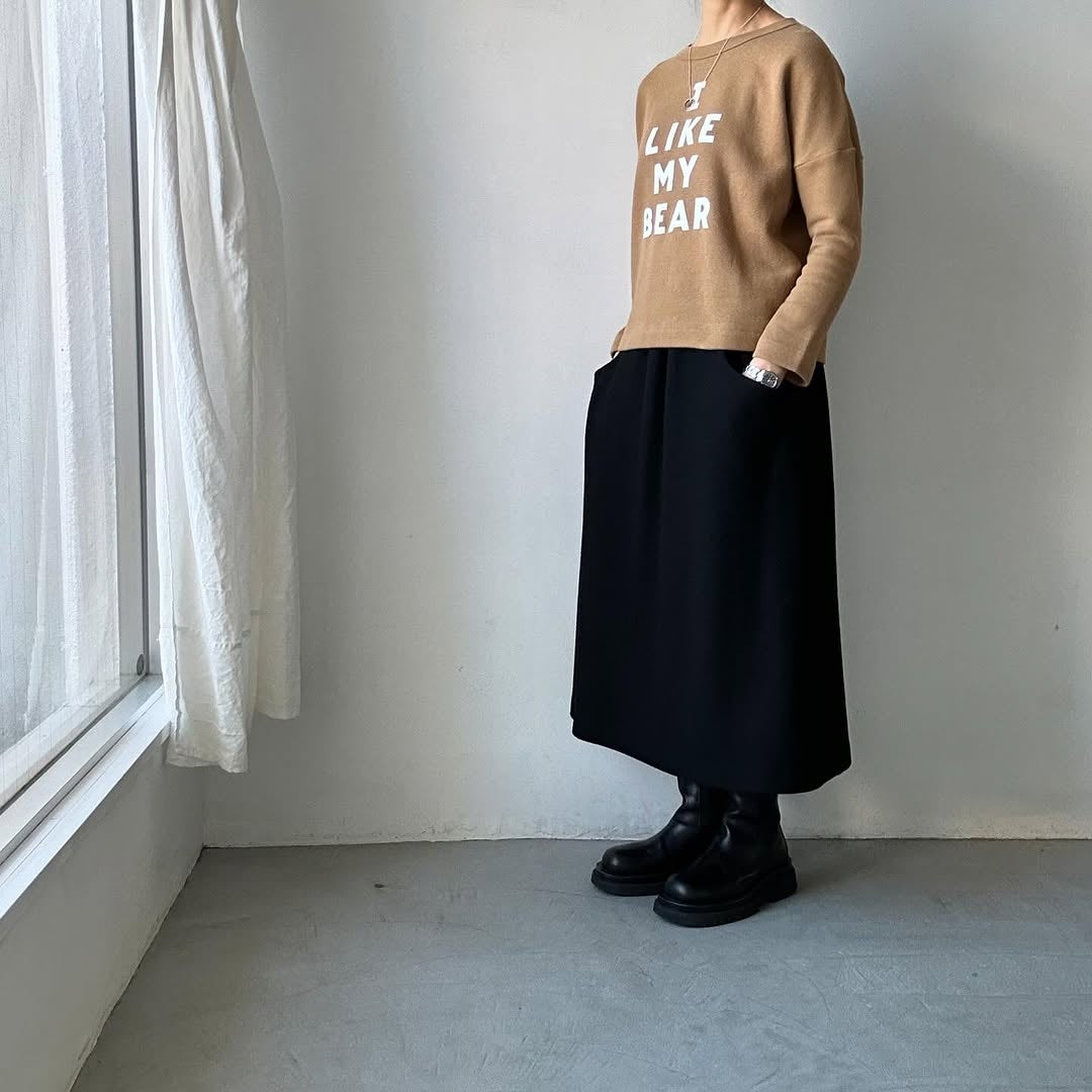 R&D.M.Co 裏起毛ドロップショルダー