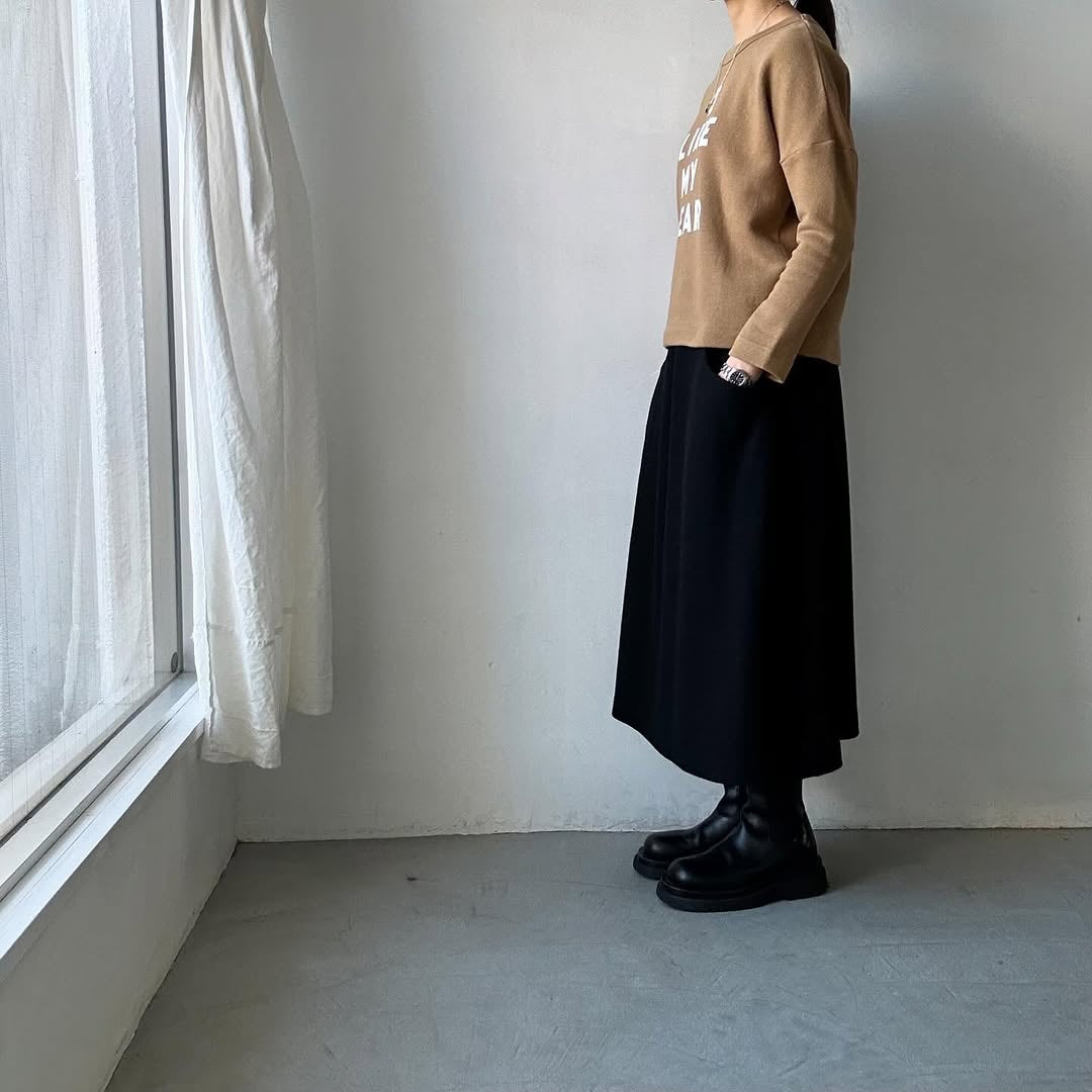 R&D.M.Co 裏起毛ドロップショルダー