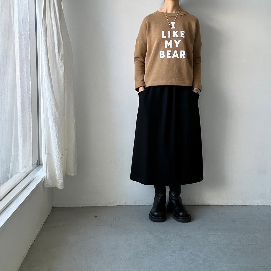 R&D.M.Co 裏起毛ドロップショルダー