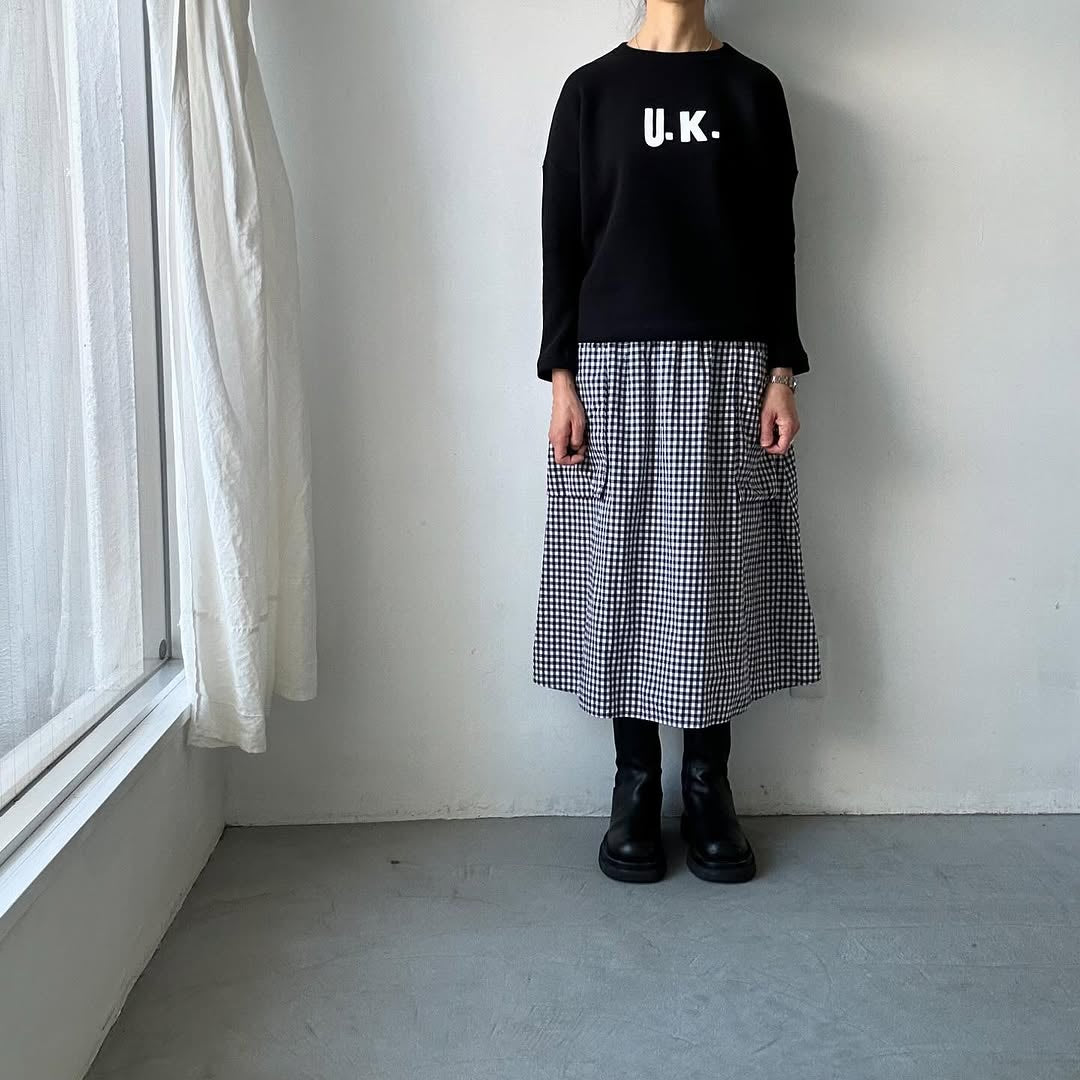 R&D.M.Co 裏起毛ドロップショルダー