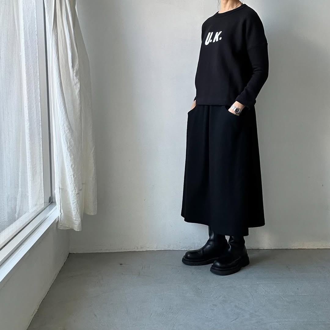 R&D.M.Co 裏起毛ドロップショルダー