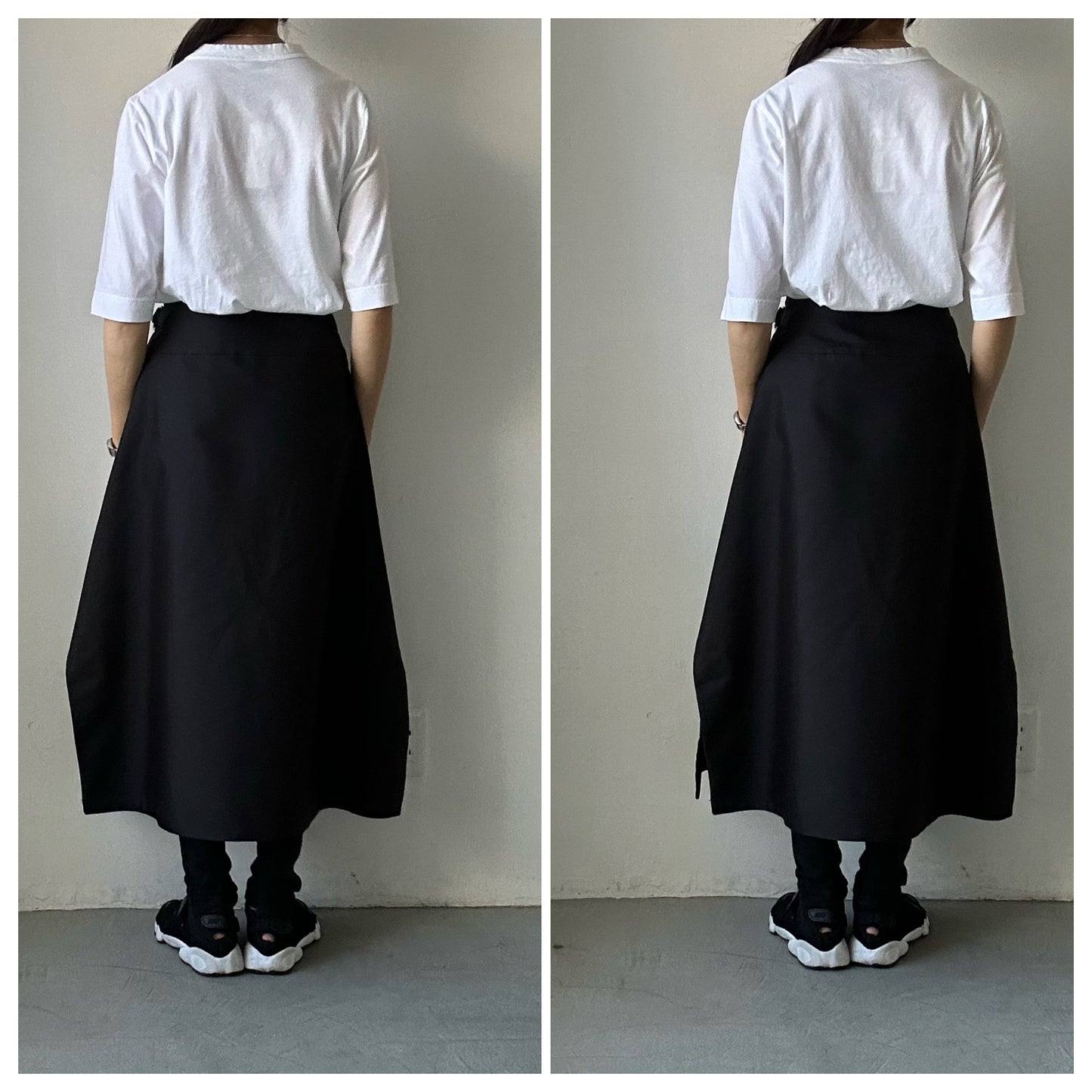homspun 天竺6分袖Tシャツ ホワイト
