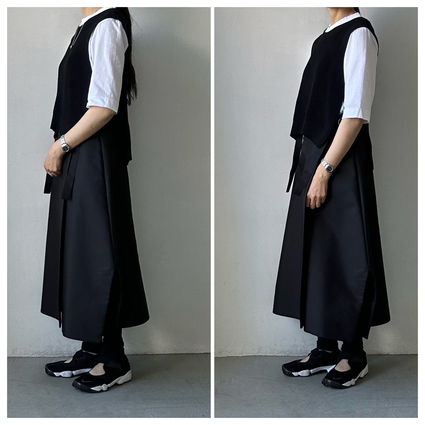 homspun 天竺6分袖Tシャツ ホワイト