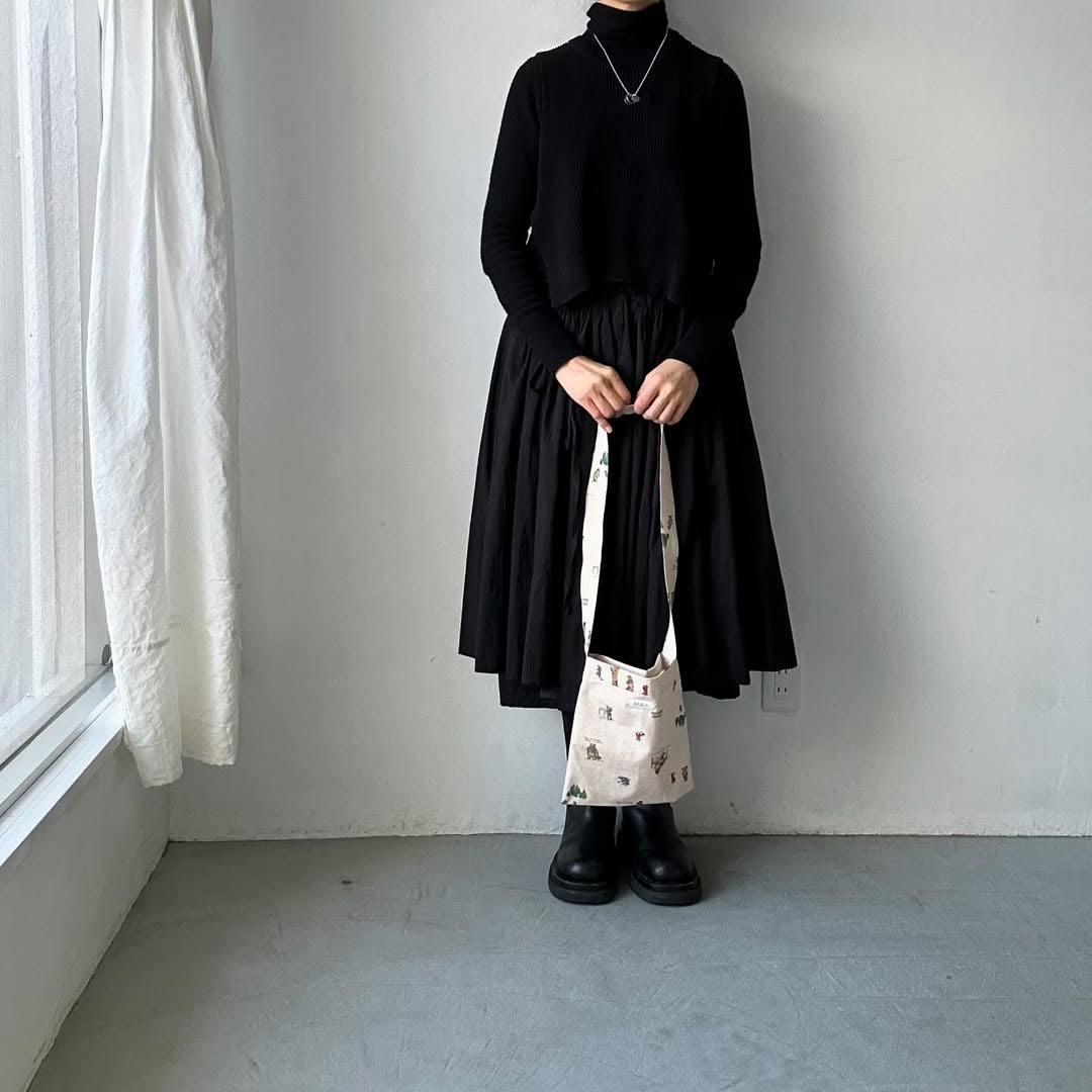 R&D.M.Co ブラウンベアーズコットンショルダーバッグ