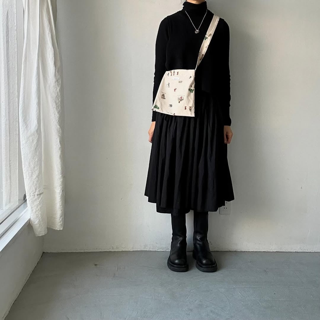 R&D.M.Co ブラウンベアーズコットンショルダーバッグ