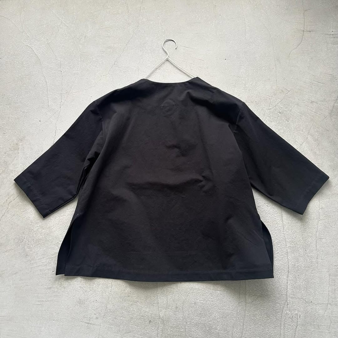atelier d'antan Bouvetコットンスモックプルオーバー
