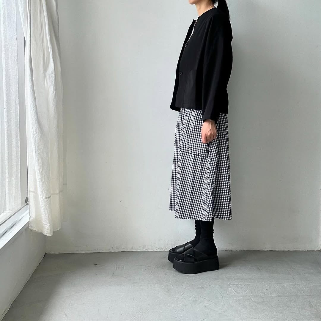 atelier d'antan Cibotコットンノーカラージャケット