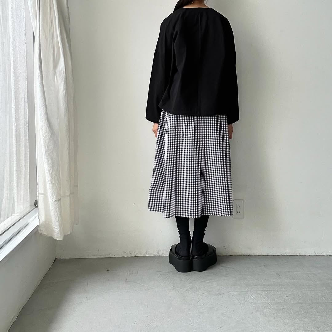 atelier d'antan Cibotコットンノーカラージャケット