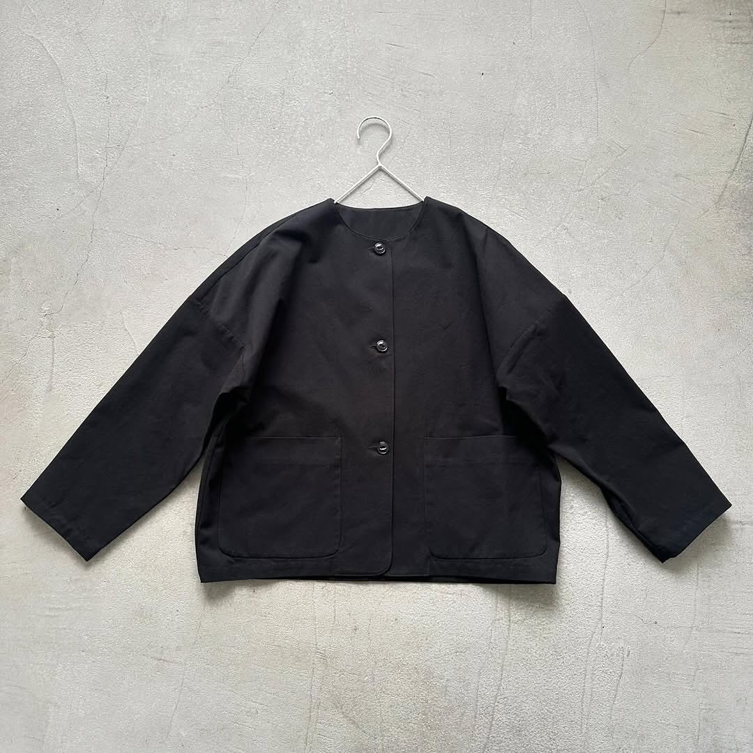 atelier d'antan Cibotコットンノーカラージャケット