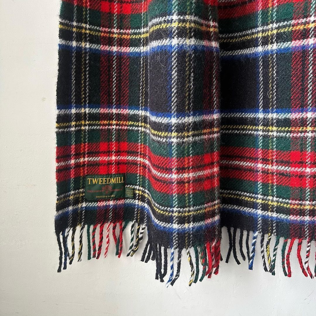 TWEED MILL ウールブランケット
Black stewart