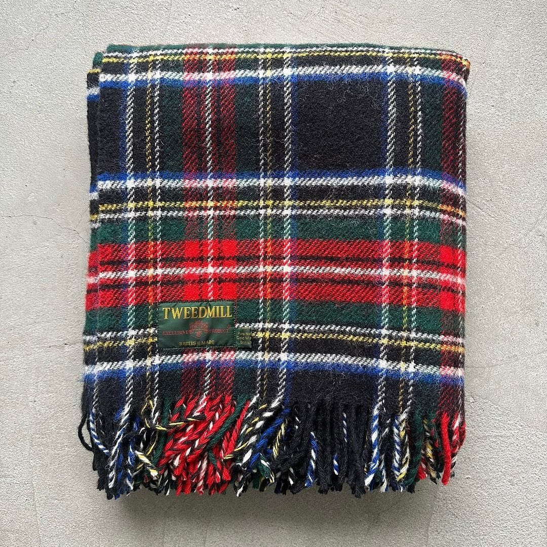 TWEED MILL ウールブランケット
Black stewart
