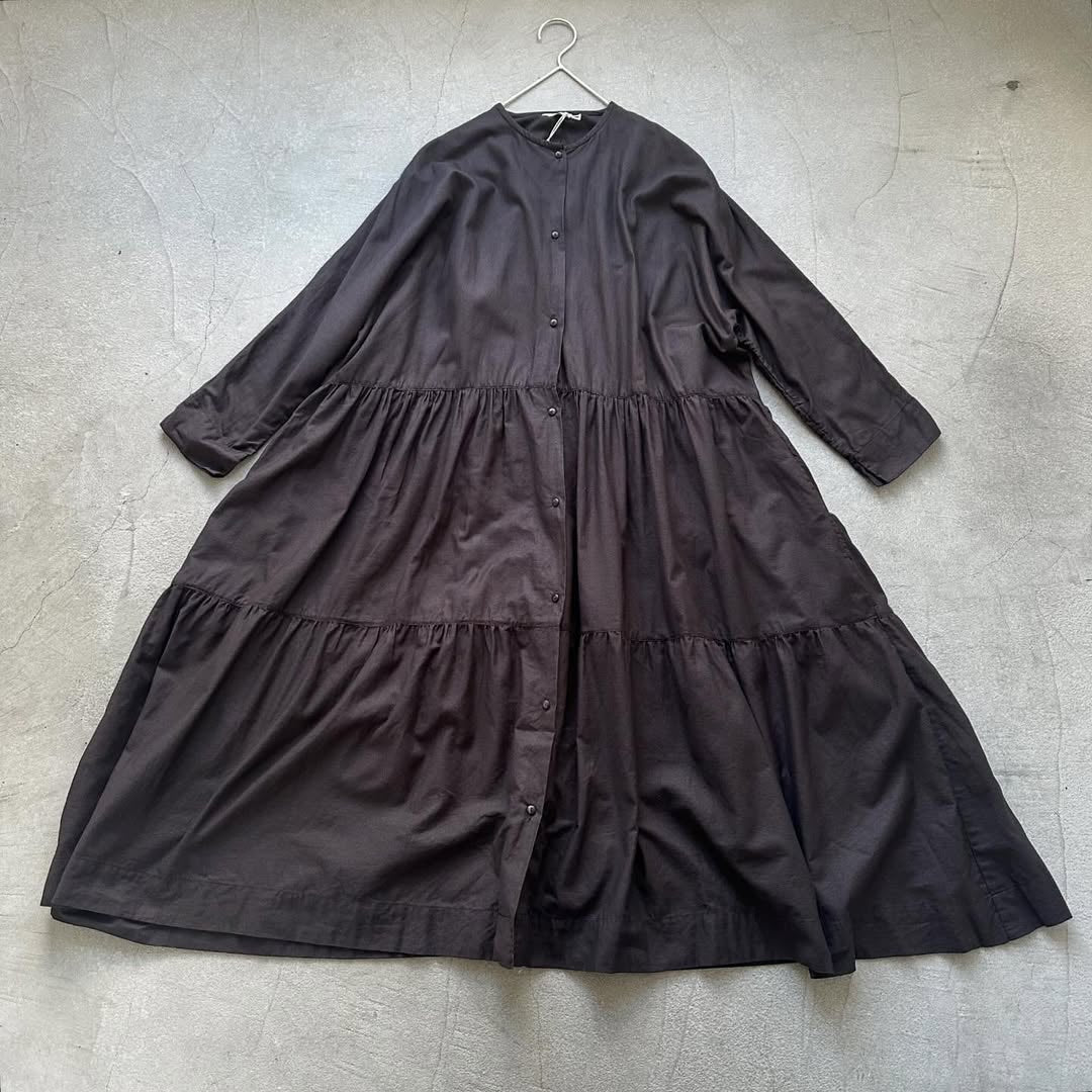jujudhau デッドストックコットンティアードドレス