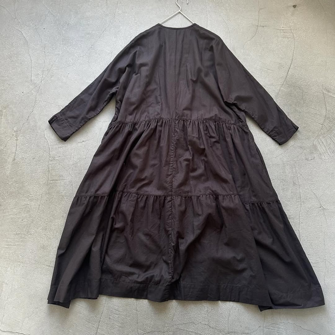 jujudhau デッドストックコットンティアードドレス