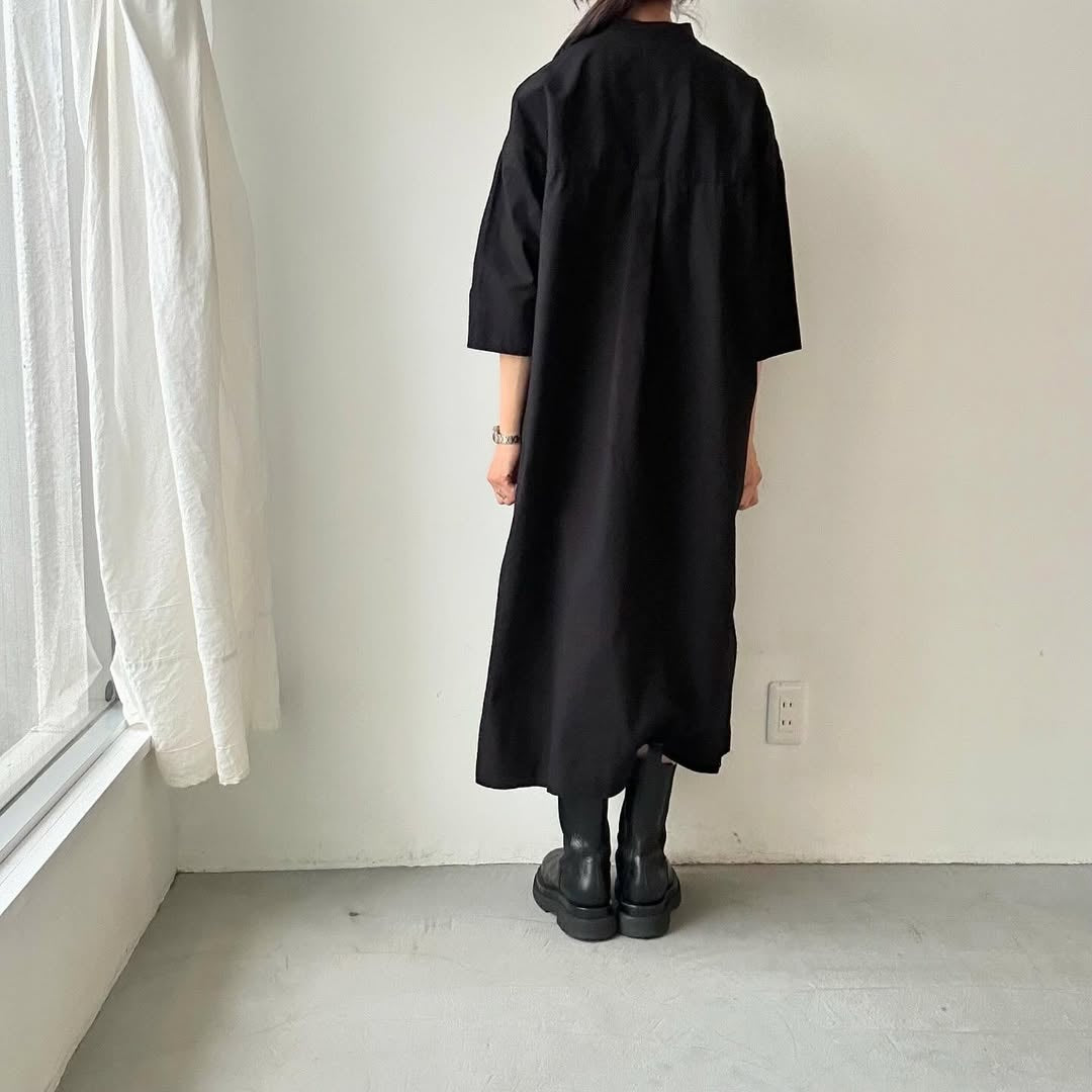 jujudhau デッドストックコットンプルオーバードレス